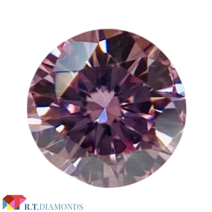 ダイヤモンド FANCY INTENSE PURPLISH PINK 0.069ct RD/RT2562/CGL