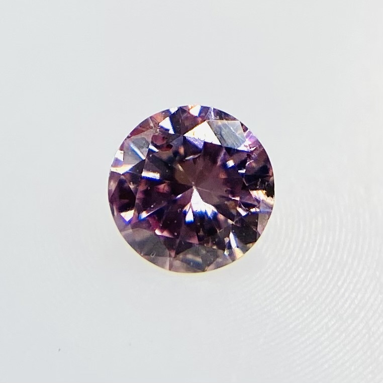 FANCY INTENSE PURPLISH PINK 0.077ct RD/RT2088/CGL