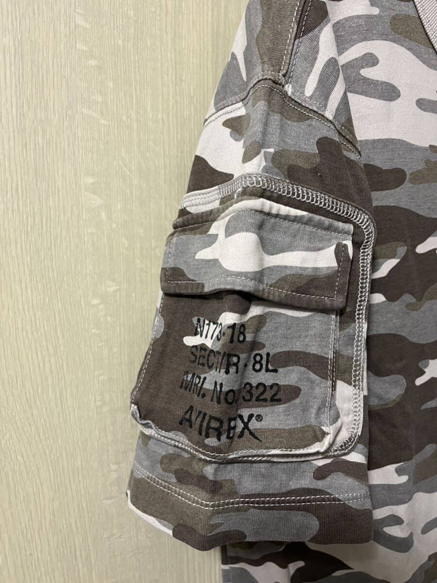 AVIREX FATIGUE クルーネックTシャツ CAMO_画像3