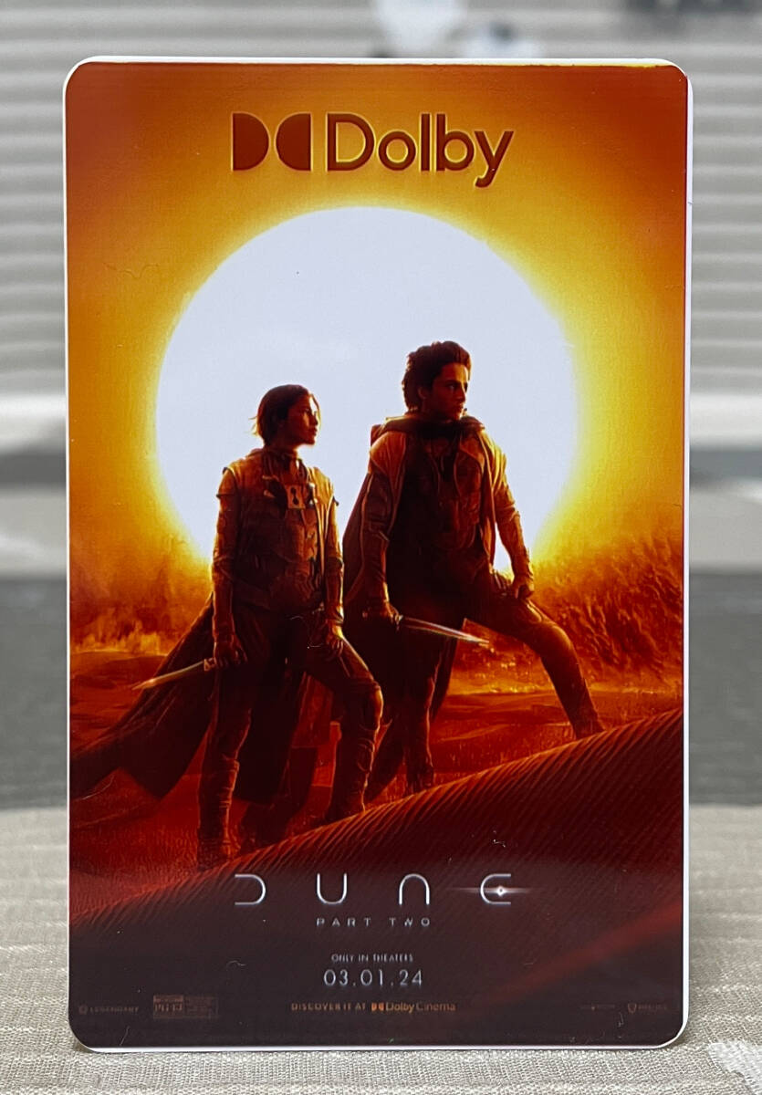 ムビチケ 5枚組 S-2★Dolby館『デューン 砂の惑星 PART2』Dune: Part Two★ティモシー・シャラメ★2024年2月_画像4