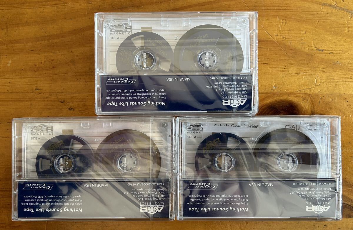【カセットテープ】ATR Magnetics Cobalt Gold Series - High Bias Type II Cassette 60 Min（3巻）の画像1