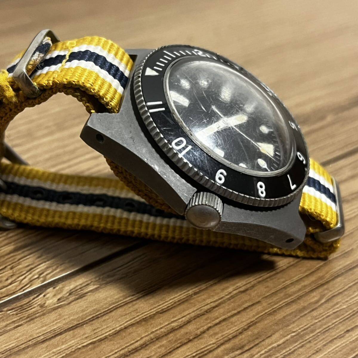 【米軍払い下げ】BENRUS ベンラス TYPE-1 タイプ1 軍用時計 ヴィンテージ 腕時計 アンティーク 美品 レア 1974年【OH済】の画像7