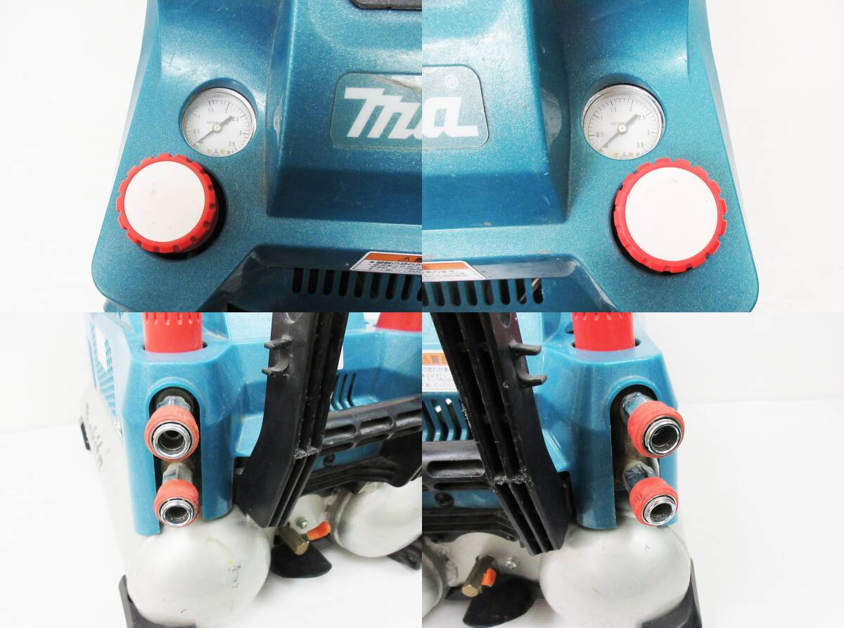 KM-4037《高圧4口 エアーコンプレッサー》マキタ/makita★AC461XLH★動作品★エアーツール DIY用品★エアホース付★_画像9