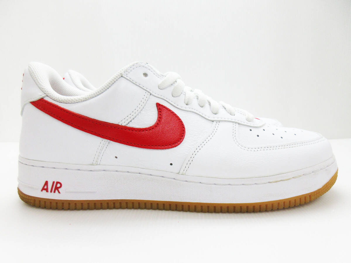 KM-3990《スニーカー》NIKE AIR FORCE 1 LOW RETRO★ナイキ エアフォース1 ロー レトロ★US11 29cm★DJ3911-102★ホワイト×レッド★_画像4