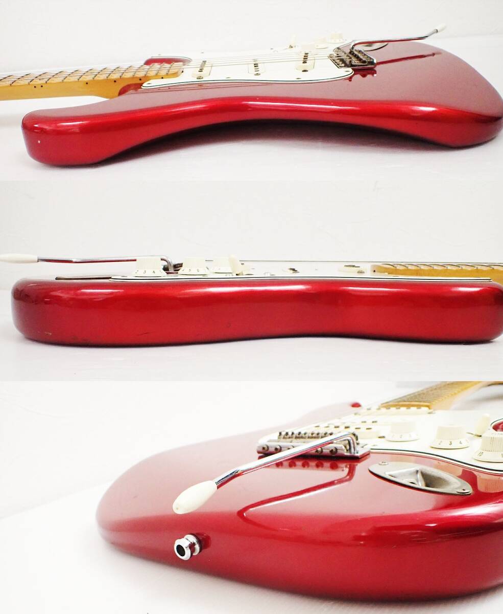 KM-4080【Fender Japan】ストラトキャスター★Custom Made★Nシリアル フジゲン製★DiMarzio PU★スキャロップ指板★レッド★エレキギターの画像7