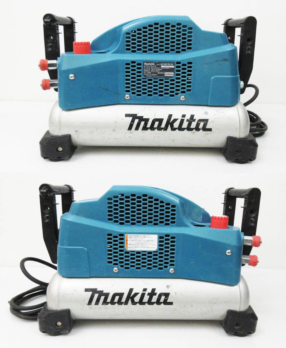 KM-4037《高圧4口 エアーコンプレッサー》マキタ/makita★AC461XLH★動作品★エアーツール DIY用品★エアホース付★_画像4