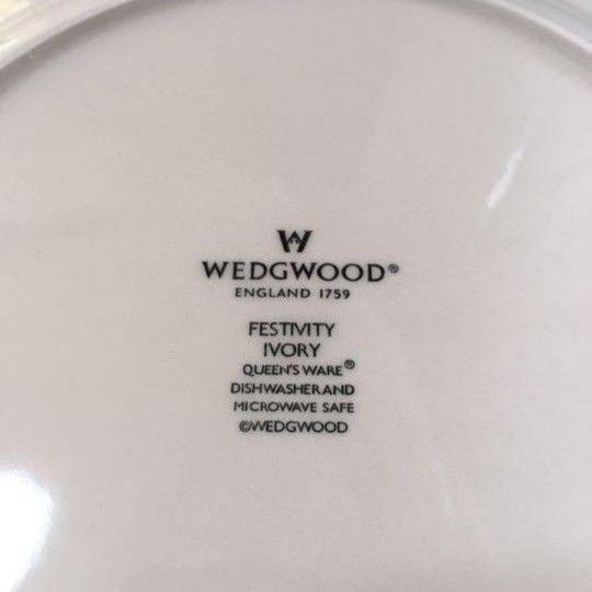 WEDGWOOD プレート 1枚 festivity ivory ウェッジウッド アイボリー