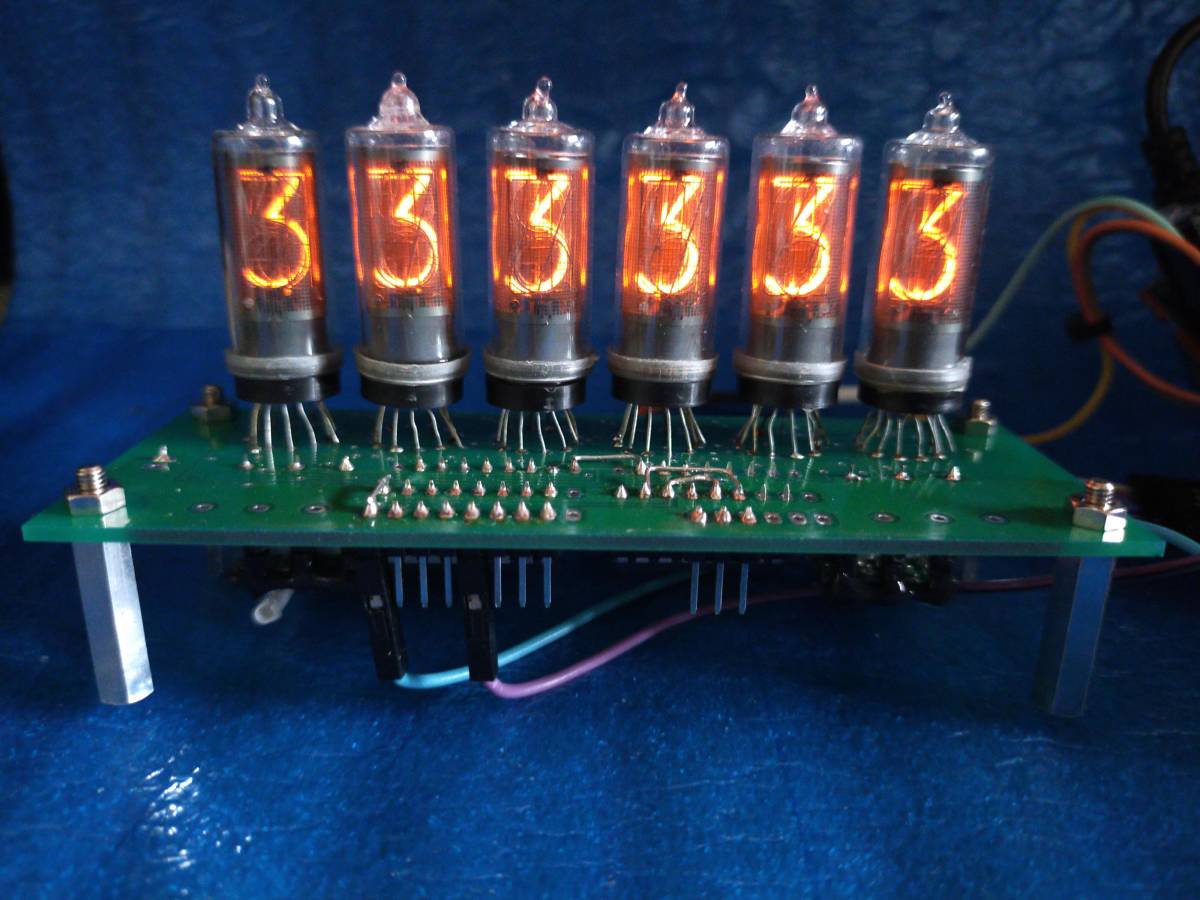 開発品 ニキシー管時計用 B-5755M 表示基板 (制御マイコン・レベル変換基板無し)キット 駆動回路・高電圧回路セット 10500円～の画像1