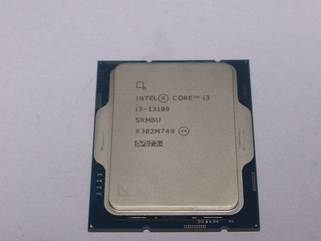 INTEL CPU Core i3 13100 4コア8スレッド SRMBU LGA1700 起動確認済みです_画像1