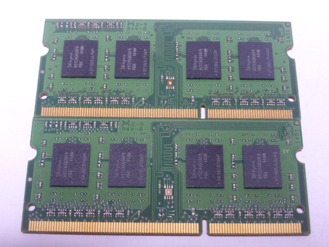 ノートパソコン用メモリ 両面チップ SanMax SK hynixチップ 1.5V DDR3-1600 PC3-12800S 4GBx2枚 合計8GB 起動確認済ですの画像2