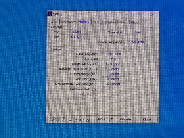 メモリ デスクトップパソコン用 Micron DDR4-2666 PC4-21300 16GBx2枚 合計32GB 起動確認済です_画像4