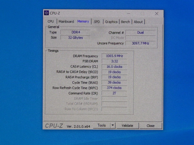  メモリ デスクトップパソコン用 Micron DDR4-2666 PC4-21300 16GBx2枚 合計32GB 起動確認済です _画像5