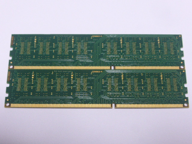 メモリ デスクトップ用 Crucial 1.5V DDR3-1600 PC3-12800 4GBx2枚 合計8GB 起動確認済みです_画像3