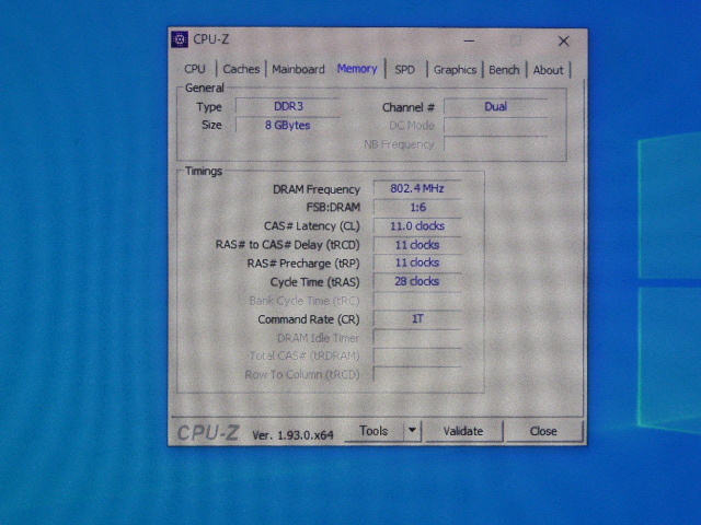 メモリ デスクトップ用 Crucial 1.5V DDR3-1600 PC3-12800 4GBx2枚 合計8GB 起動確認済みです_画像4