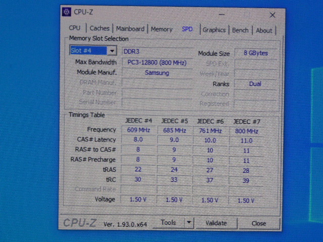メモリ デスクトップパソコン用 GIGASTONE 1.5V DDR3-1600 PC3-12800 8GBx2枚 合計16GB 起動確認済みです GSTD38G1600の画像6