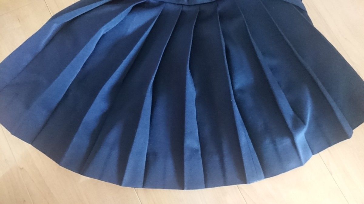 小学校 制服 スクールスカート 120cm プリーツ 匿名秋冬カンコーkanko 難あり。 日本製  小学生 紺色