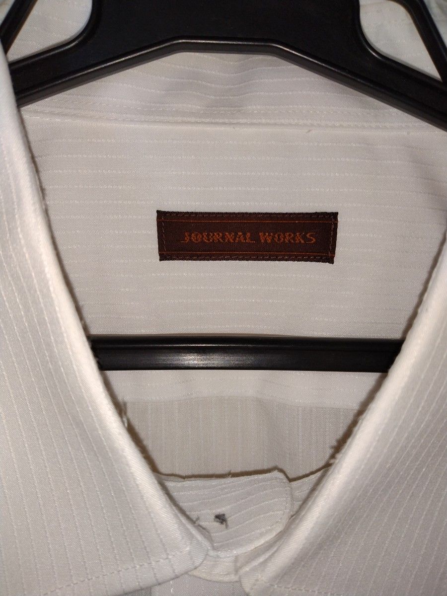 長袖ワイシャツ　ＬＬ ４３ ８６ ホワイト　形態安定加工