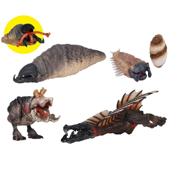 トレマーズ GRABOIDS COLLECTION ４種 セット グラボイド 幼体＆卵 シュリーカー アスブラスター フィギュア ガチャ_サンプル画像です