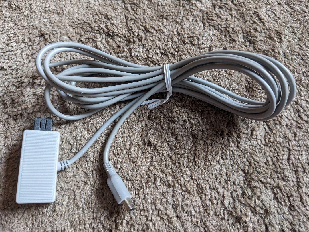 WiiU Game Pad用充電ケーブル　ゲームパッド　USBもACもいりま線U