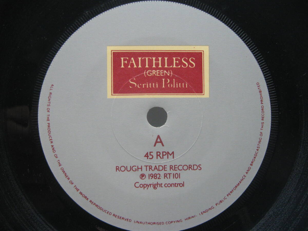 【EP】　Scritti Politti / FATHLESS / 1982./ U.K._画像2