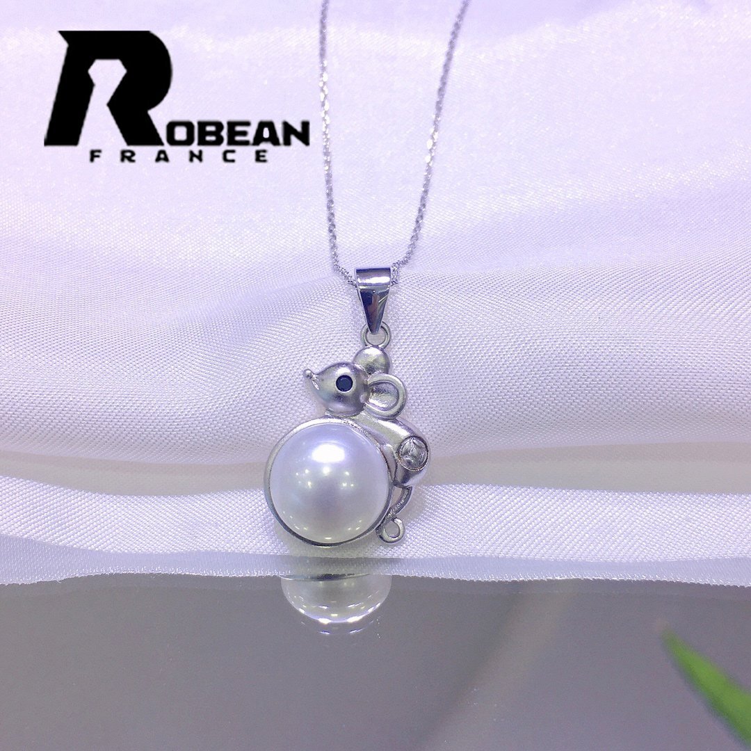 上品 EU製 定価6万円★ROBEAN・淡水真珠・ペンダント★天然パール パワーストーン s925 アコヤ真珠 本真珠 オシャレ 10.5-11mm P00102181_画像1