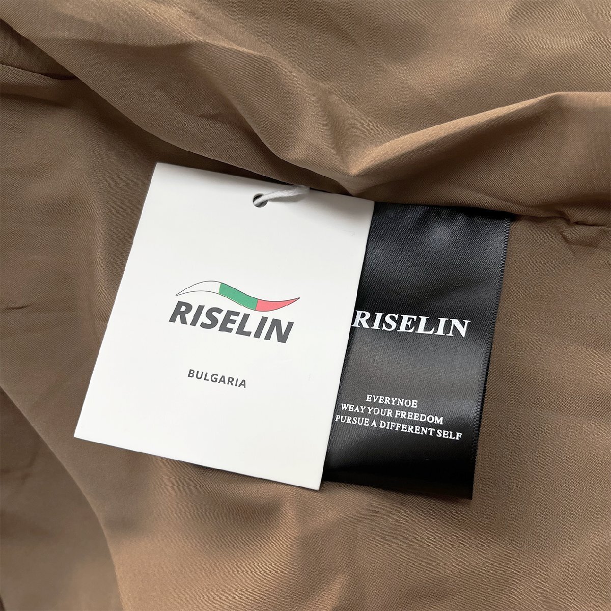 上級ヨーロッパ製※定価5万◆ブルガリア発※RISELIN ワンピース 高級 ゆったり ニットドッキング 体型カバー おしゃれ 秋冬 レディース Lの画像10