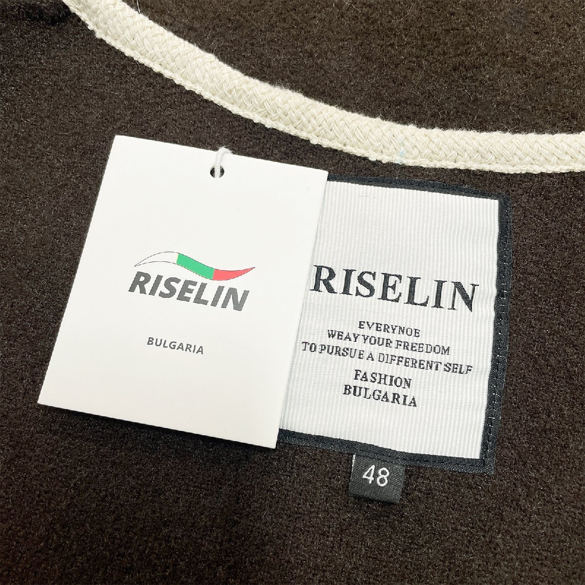 個性ヨーロッパ製※定価5万◆ブルガリア発※RISELIN ベスト 高級ミンク/カシミヤ混 ソフト 暖かい リラックス 秋冬 レディース M/46サイズ_画像9