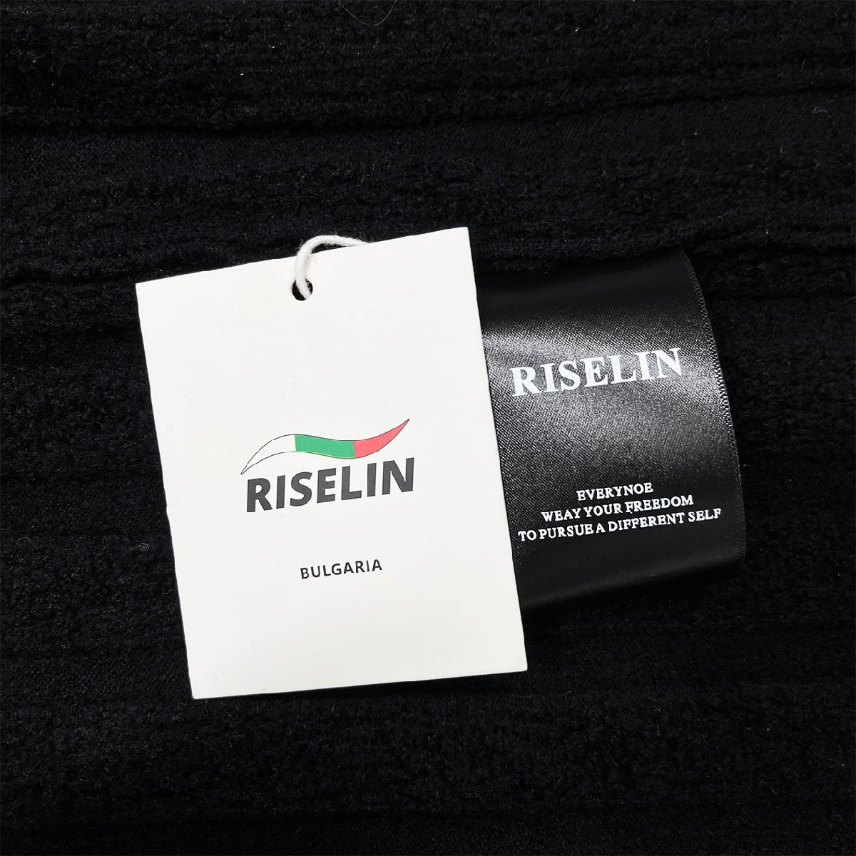 上級ヨーロッパ製※定価5万◆ブルガリア発※RISELIN カーディガン 上質カシミヤ ソフト 快適 暖かい ニット 無地 シンプル 男女兼用 2XL/52_画像10