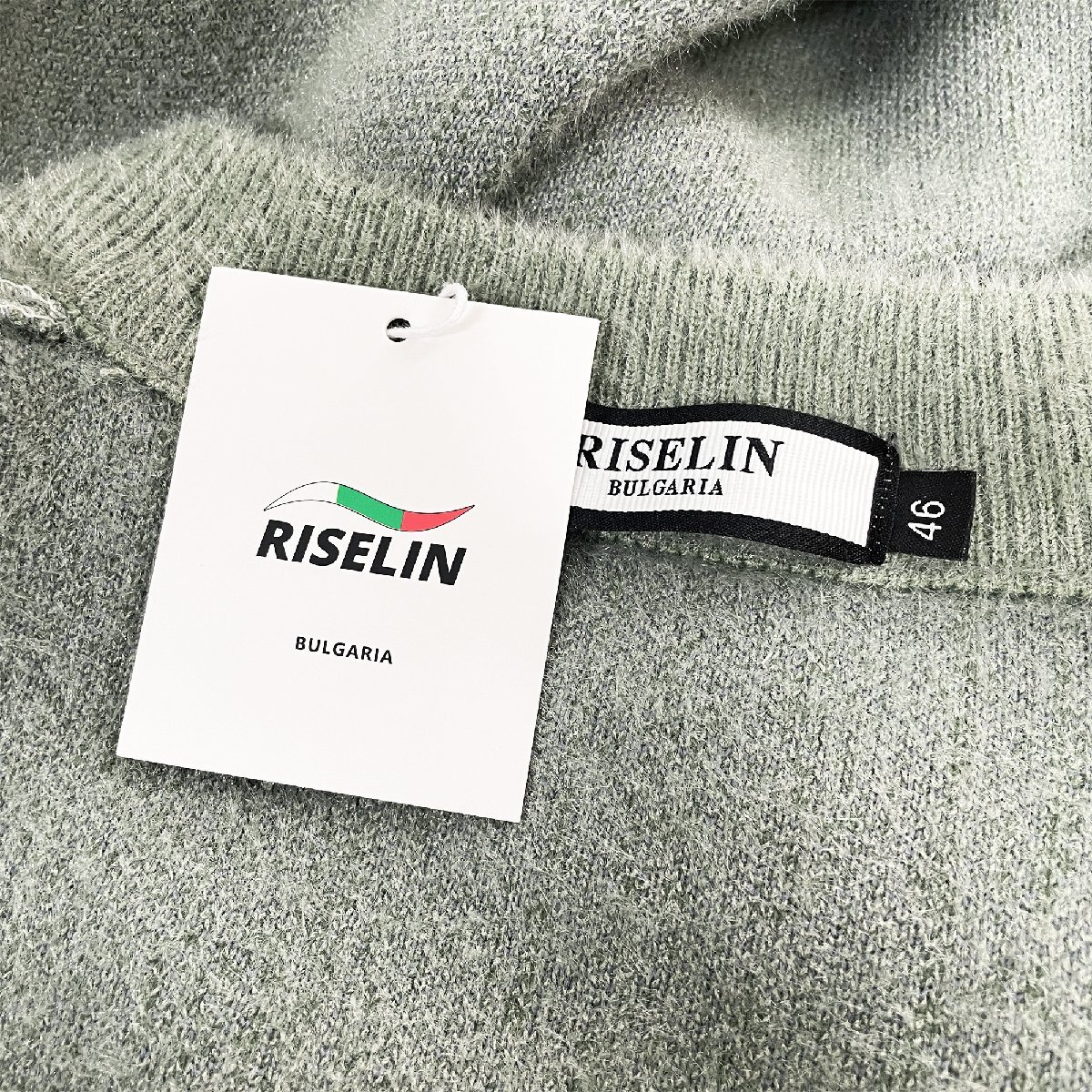 最高級ヨーロッパ製※定価5万◆ブルガリア発※RISELIN セーター ニット ミンク/カシミヤ混 快適 防寒 柔らかい お洒落 秋冬 XL/50サイズ_画像9