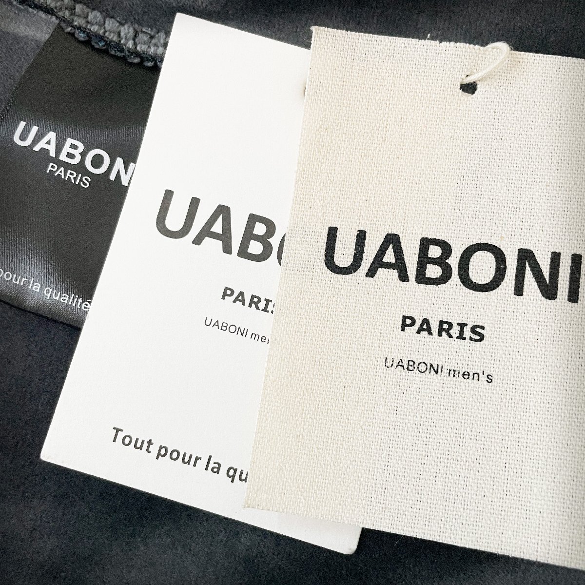 一枚限定EU製＆定価5万◆UABONI*Paris*セーター*ユアボニ*パリ発◆高品質カシミヤ ソフト 裏起毛 暖かい 切替 チェック柄 重ね着風 紳士2XL_画像10