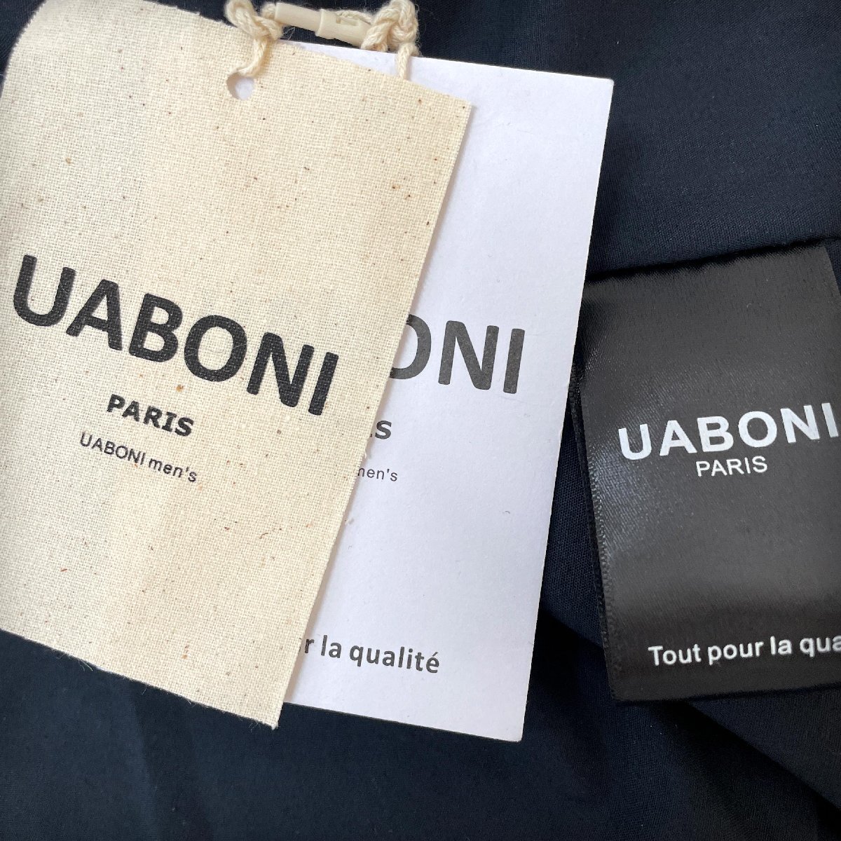 逸品EU製＆定価18万◆UABONI*レザージャケット*Paris*ユアボニ*パリ発◆上質羊革 シープスキン 重厚 ライダース 革ジャン YKKファスナー M_画像9