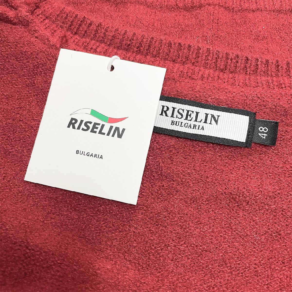 上級ヨーロッパ製※定価5万◆ブルガリア発※RISELIN カーディガン 高級ウール混 キラキラ 暖かい 快適 ニット ボレロ キレイめ 秋冬 L/48_画像9