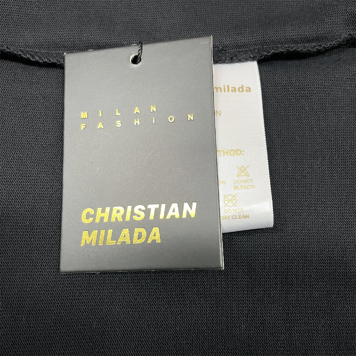 定価2万★christian milada・ミラノ発・ 半袖Tシャツ★コットン100％ 薄手 吸汗 通気 快適 スウェット 可愛い シンプル 日常 夏服 M/46_画像8