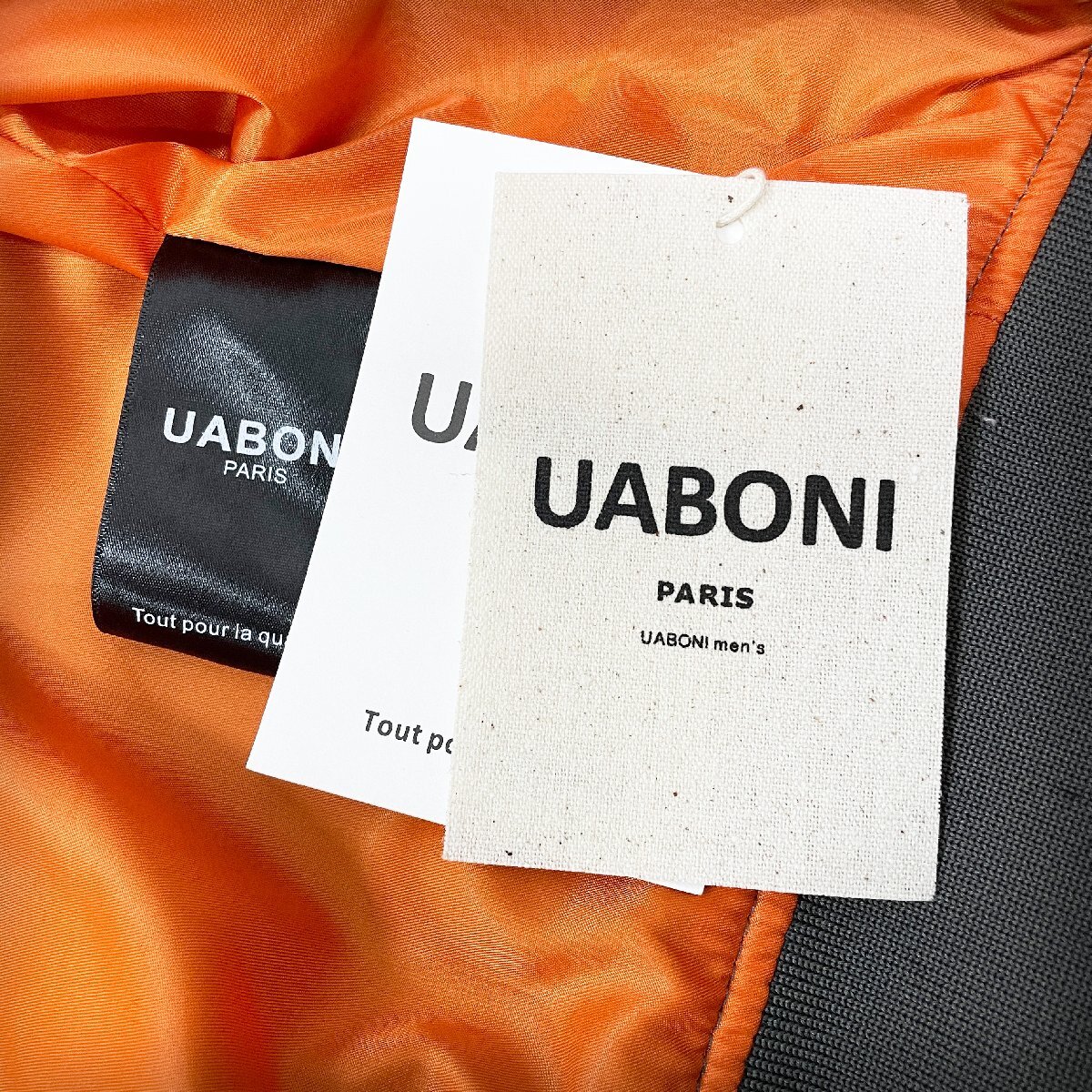 個性EU製＆定価8万◆UABONI*Paris*フライトジャケット/MA-1*ユアボニ*パリ発◆上質 薄手 USAF*TYPE オシャレ INDIANS 2XL/52サイズ_画像10