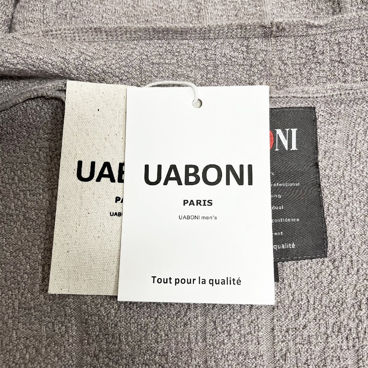 上級EU製＆定価5万◆UABONI*Paris*カーディガン*ユアボニ*パリ発◆上質 ソフト ニット ゆったり 暖かい 無地 トレンド シンプル 普段着 2XL_画像8