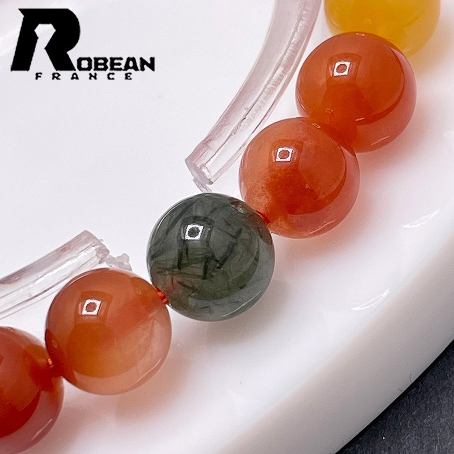 絶賛 EU製 定価5万円★ROBEAN・ガーデンルチルクォーツ★ブレスレット パワーストーン 天然石 原石 開運 お守り 8.0-8.5mm 1002H148_画像7