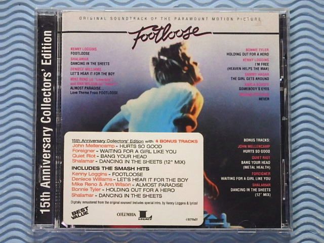 [輸入盤]『フットルース/FOOTLOOSE』オリジナル・サウンドトラック/15周年コレクターズ・エディション/80年代/傑作サントラ/OST/リマスター_画像1