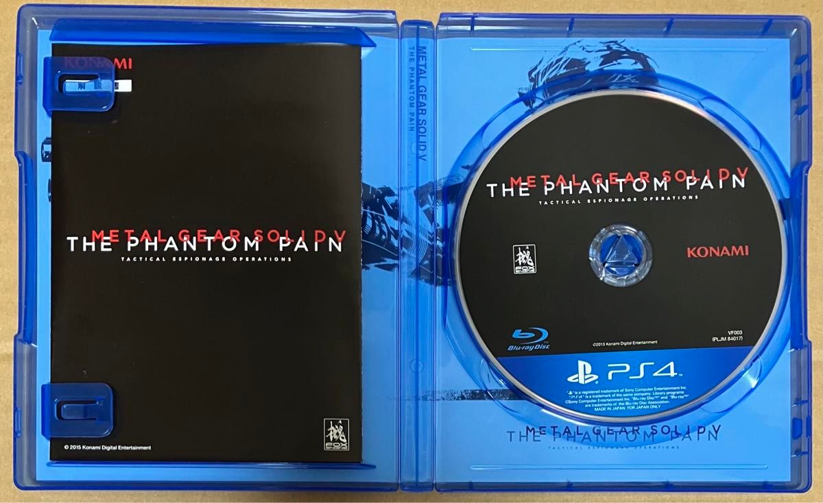 送料無料 PS4 METAL GEAR SOLID V THE PHANTOM PAIN メタルギアソリッド5 ファントムペイン