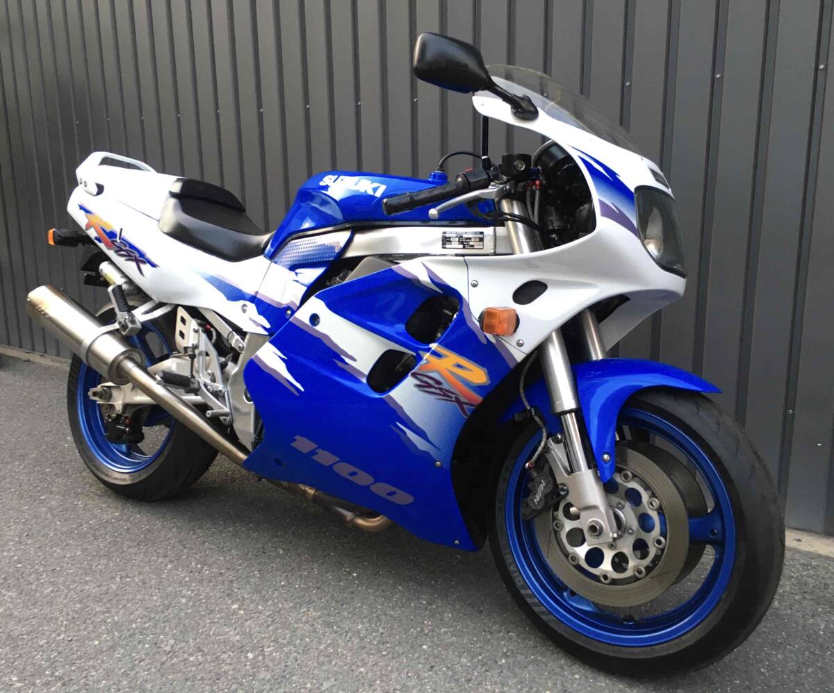 大阪 車検令和6年11月7日 旧車 スズキ GSX-R1100 GU75A- マスラー改 バイク下取り、買取り 無料廃車 OK （検）GSX YZF CBR _画像1