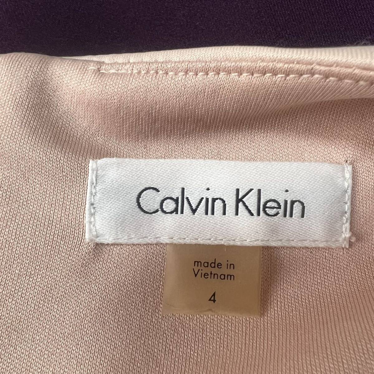 Calvin Klein カルバンクライン ワンピース ノースリーブ ワンピースドレス サイズ4 ひざ丈_画像9