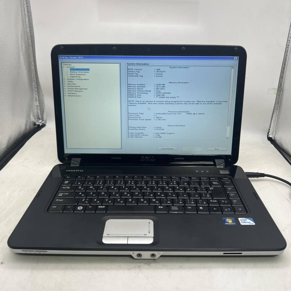 DELL/1015/Celeron/Celeron Dual-Core T3500/15.6インチ/B_画像1