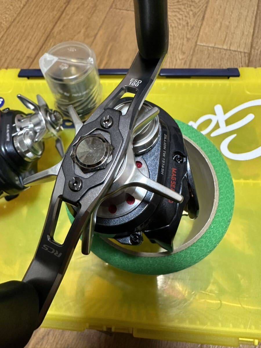 DAIWA ジリオン TW 1516 1516SHとRCS1520MAG_Z のセット　ハンドル無し有り　RCS100 G1スプール　ビッグベイト_画像5