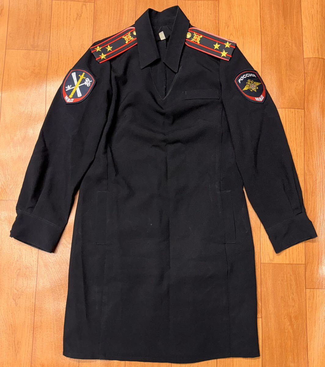 珍品 ロシア 内務省 警察 ポリツィア 大佐 女性用 ワンピース型 制服 44-3 MVD LE 法執行機関