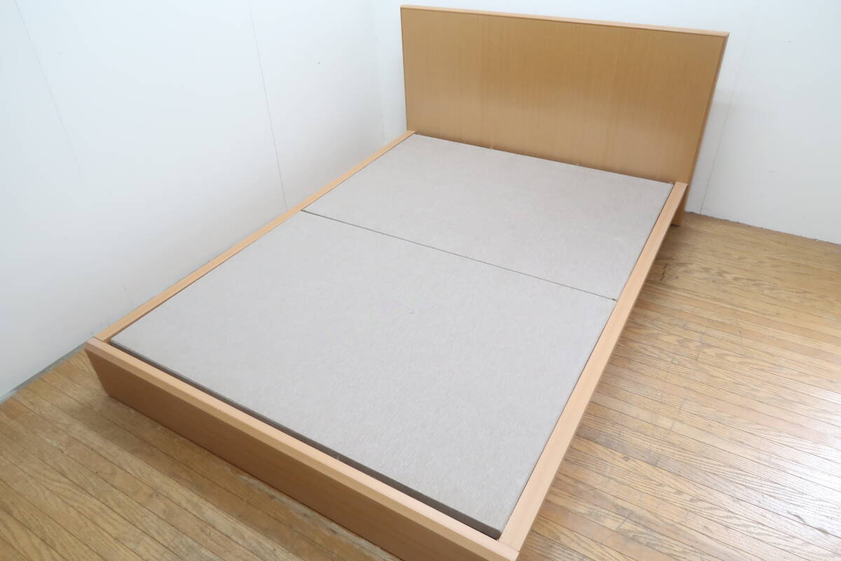 日本ベッド×フランスベッド/シルキーシフォン/高級モダン/ダブルベッドの画像2