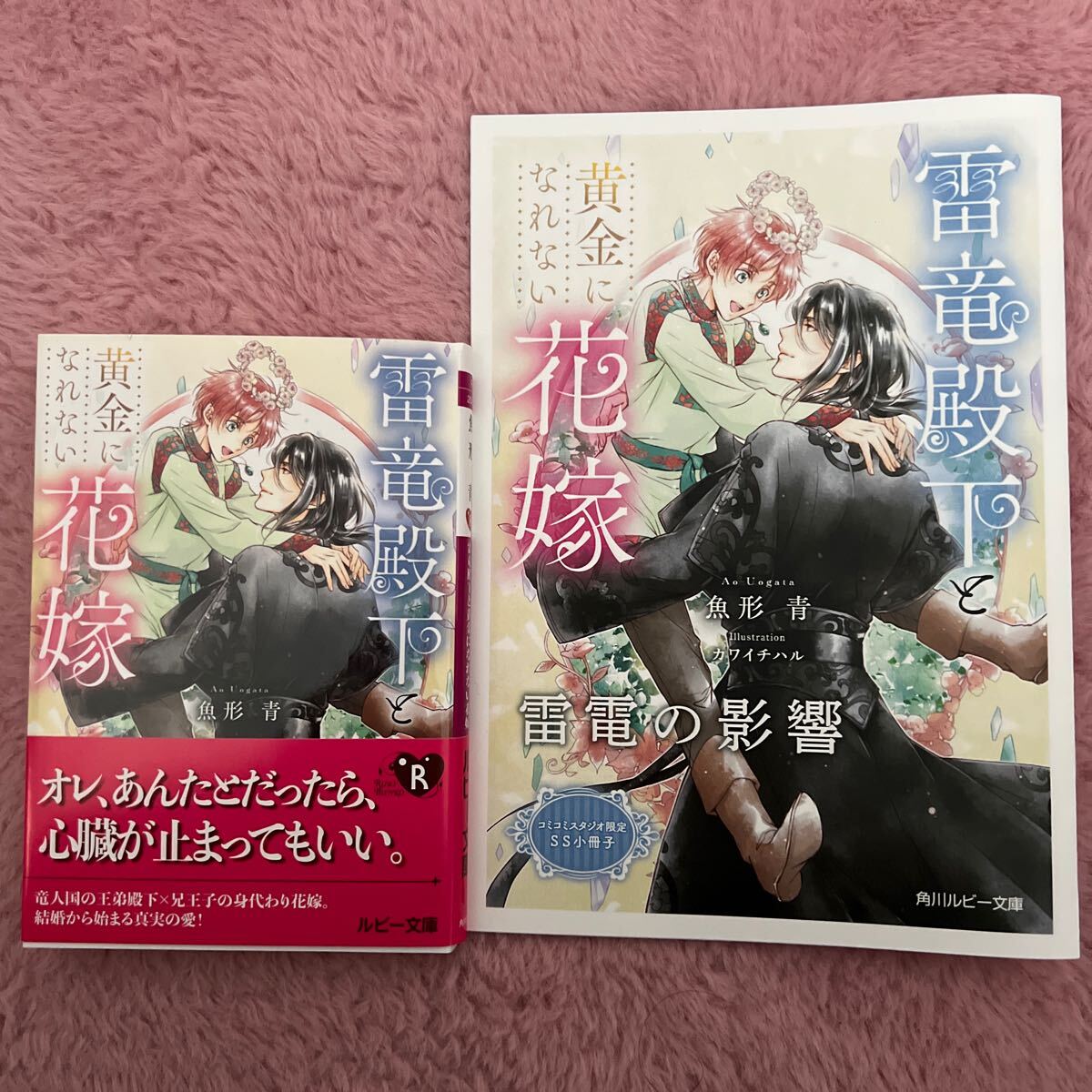 新刊 2024/03/01　雷竜殿下と黄金になれない花嫁　小冊子付き　魚形 青_画像1