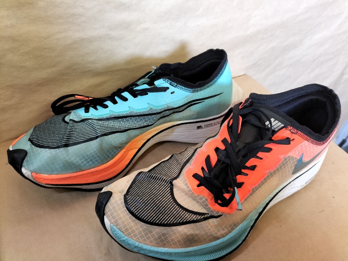 【送料無料】NIKE ZOOMX VAPORFLY NEXT% HKNE cd4553-300 aurora green/hyper crimson ナイキ ズーム ヴェイパーフライ 27.5cm _画像1