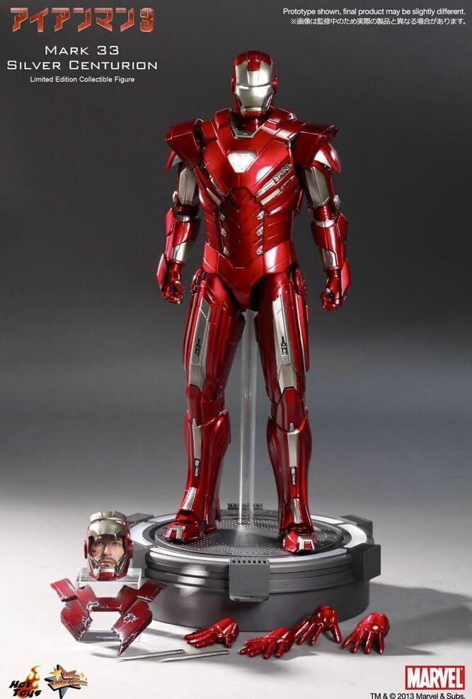 * Movie master-piece Ironman 3 hot игрушки 1/6 шкала Ironman Mark 33 серебряный см .li on фигурка HOT TOYS