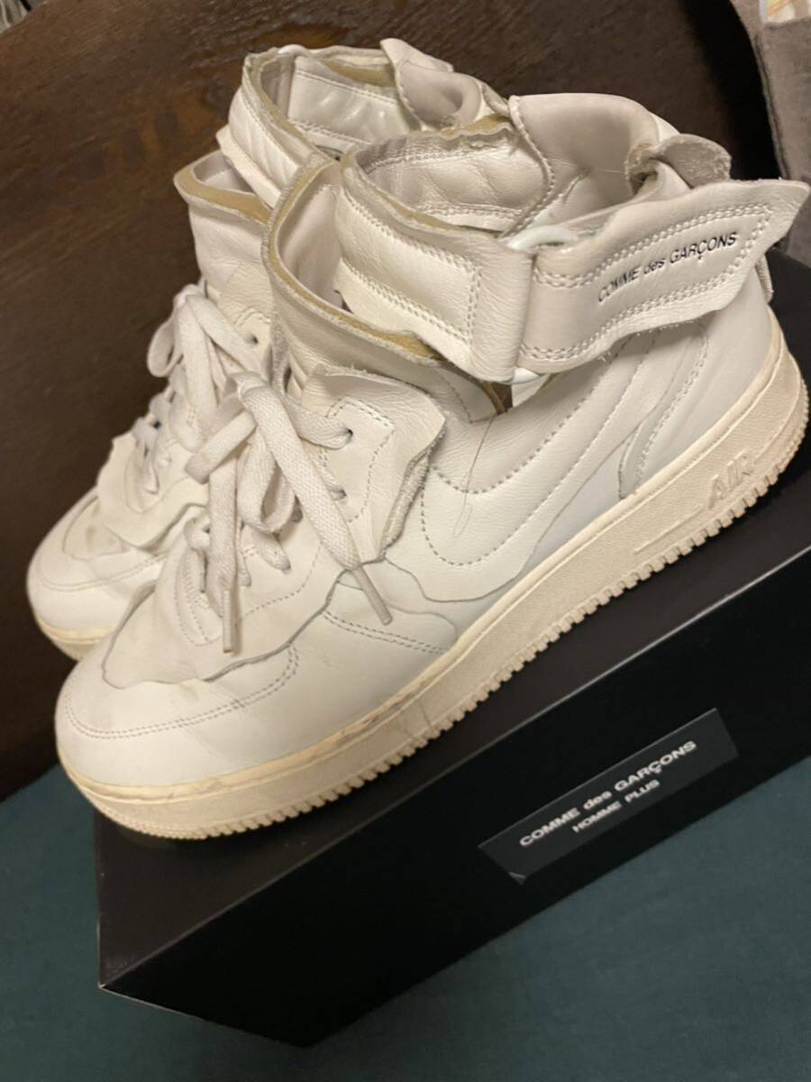 ★ナイキNIKE×コムデギャルソンオムプリュスCOMME des GARCONS HOMME PLUS 28cm AIR FORCE1 MID US10 エアフォース1スニーカー コラボ★_画像5