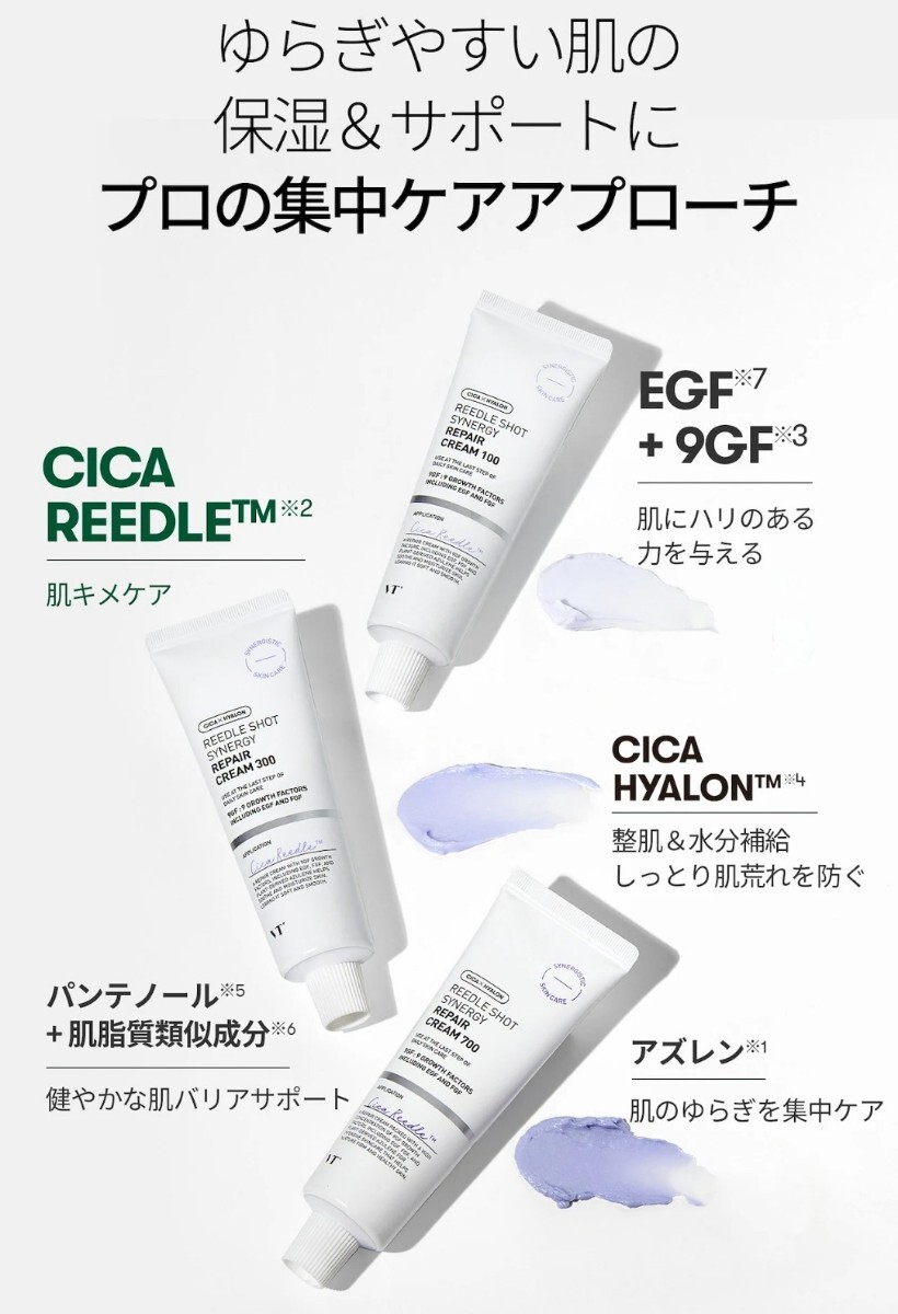 送料無料 匿名配送 VT COSMETICS CICA リードルショット シナジー リペアクリーム100 新品未開封品の画像9