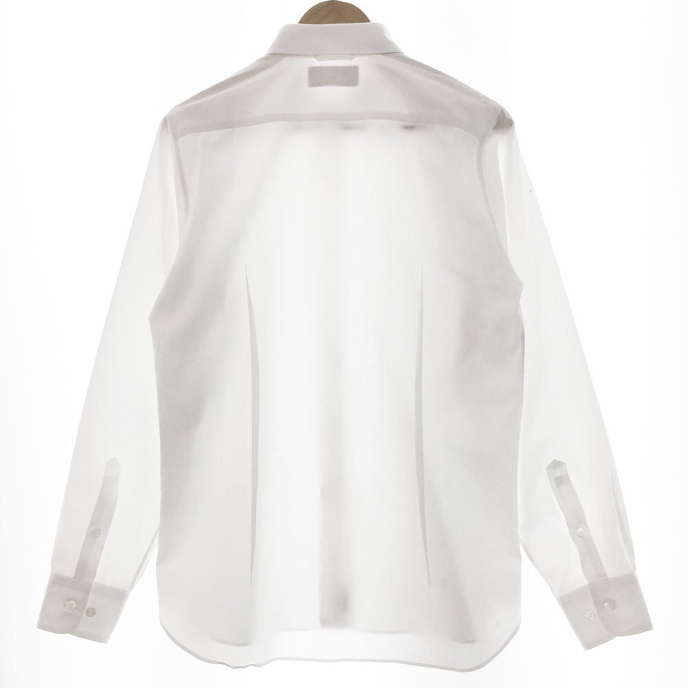 ●CABANE de ZUCCa カバンドズッカ 長袖コットンシャツ メンズL ホワイト ワイシャツ ビジネスシャツ ドレスシャツ CZ72FJ72 1AA/91106_画像10